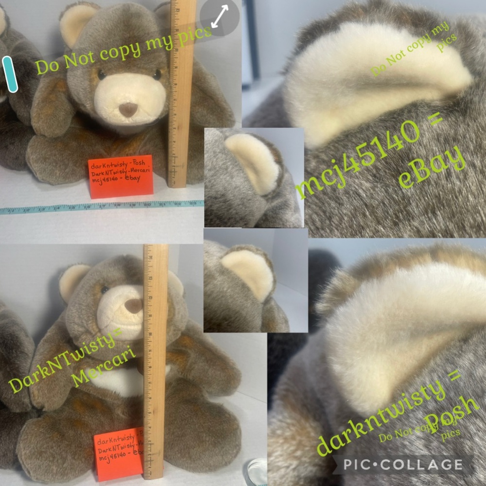 HTF VTG GUND SNUFFLES CHOCOLATE & CARAMEL ANNIVERSARY PAIR SHIPS WW 15” FREE GWP - Picture 11 of 13